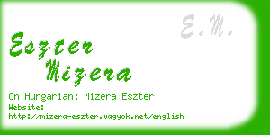 eszter mizera business card